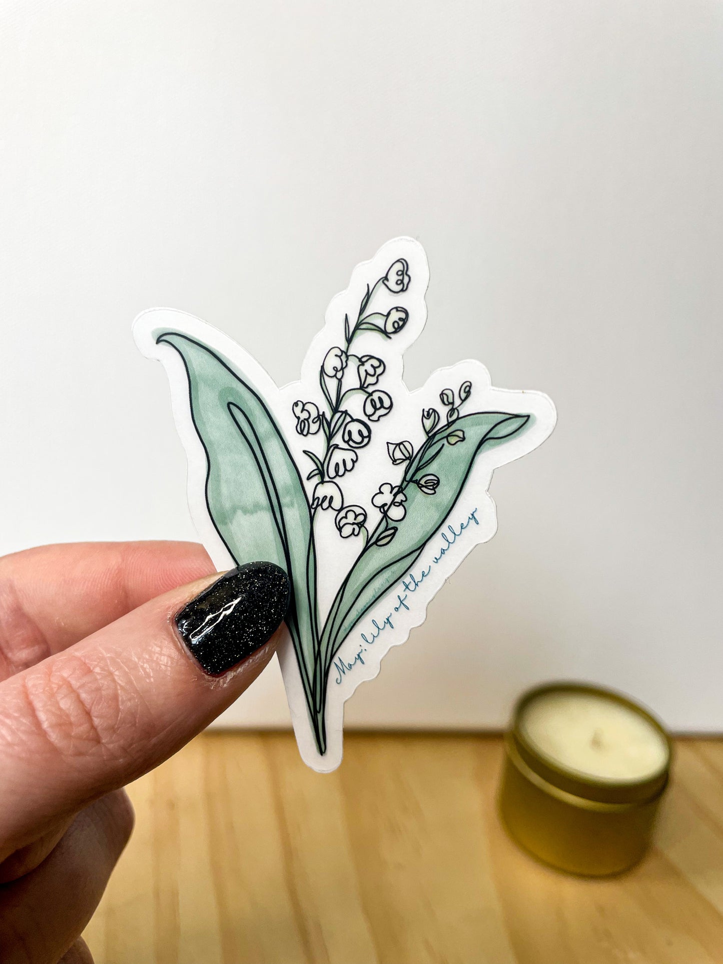 Birth month flower stickers