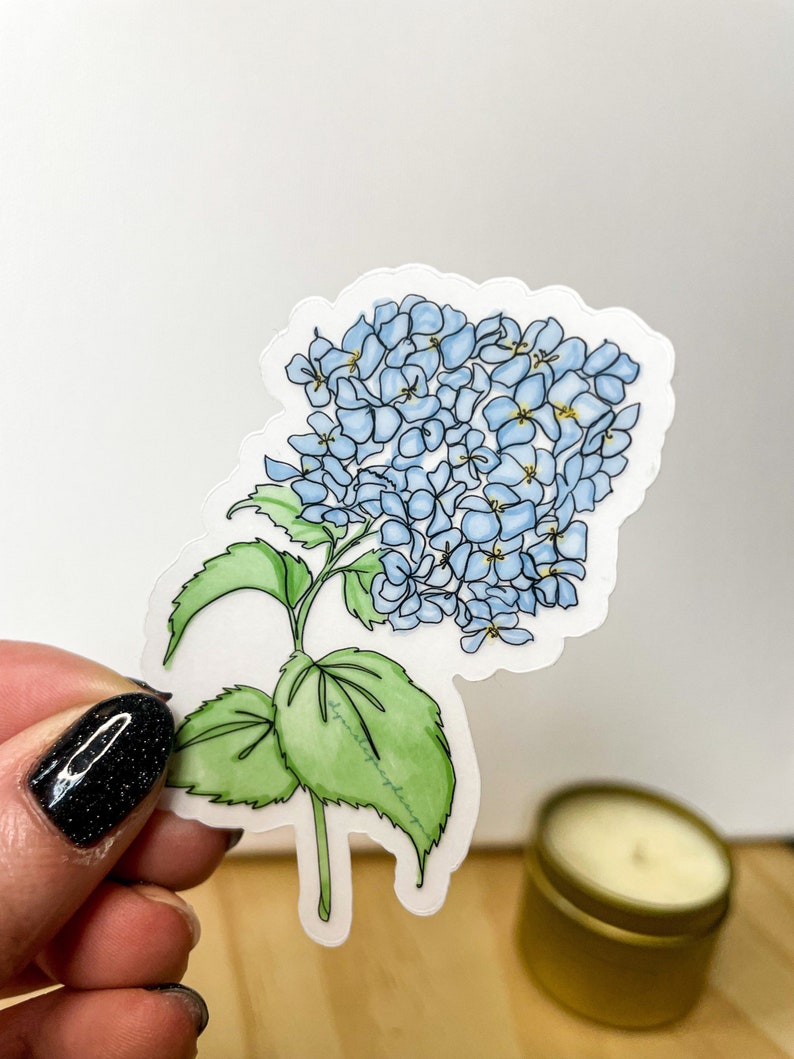 Clear Flower stickers