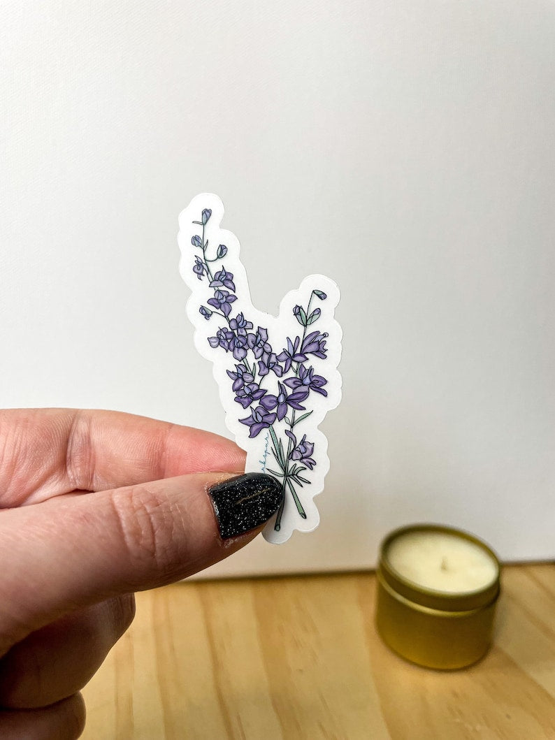 Birth month flower stickers