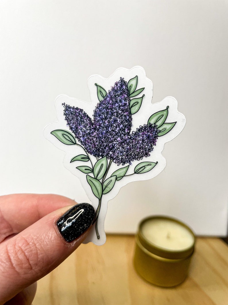 Clear Flower stickers