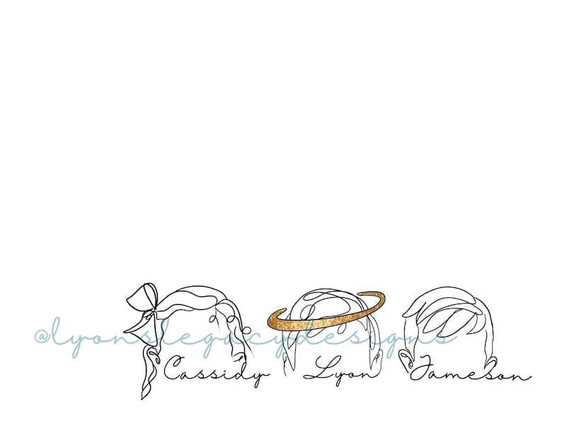 Continuous Line Head Drawings DIGITAL